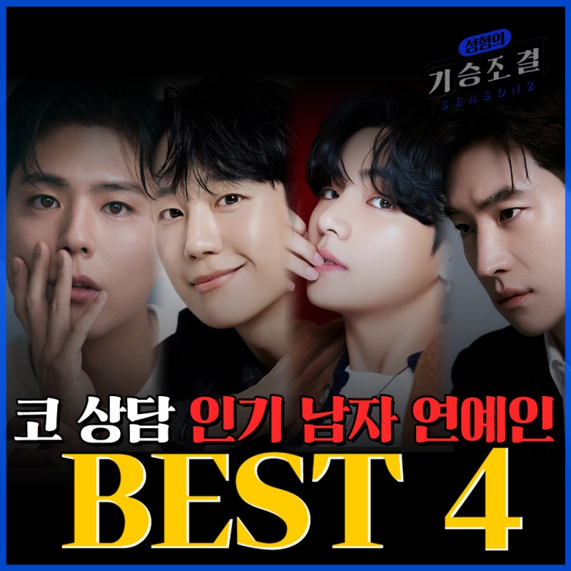 코 상담 인기 남자 연예인 best 4
